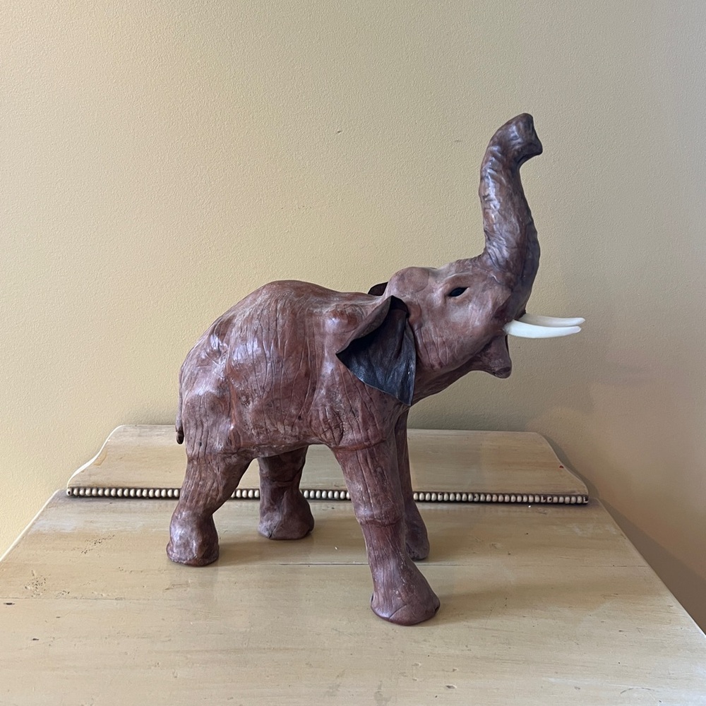 Vintage Leather Elephant